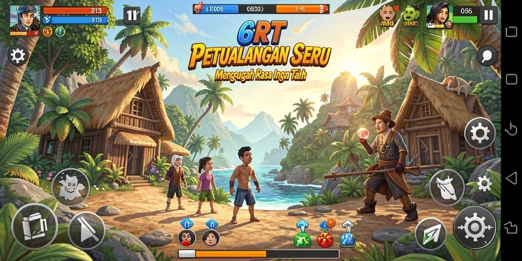 Screenshot gameplay 6RT menampilkan petualangan yang menegangkan dan penuh tantangan.