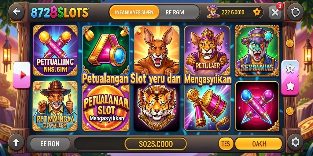 Tampilan gameplay seru dalam 8728SLOTS yang mengasyikkan.