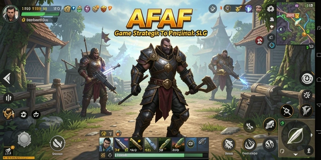 Tampilan gameplay AFAF yang menampilkan pembangunan dan strategi SLG yang menarik.