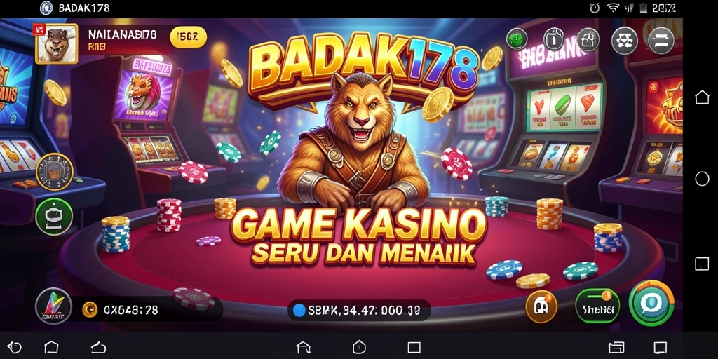 Tampilan menarik gameplay Kasino BADAK178 yang mengasyikkan.