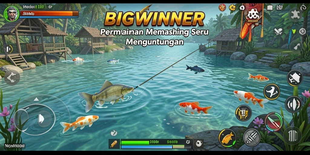 Tangkapan ikan besar dalam gameplay BIGWINNER yang mengasyikkan.