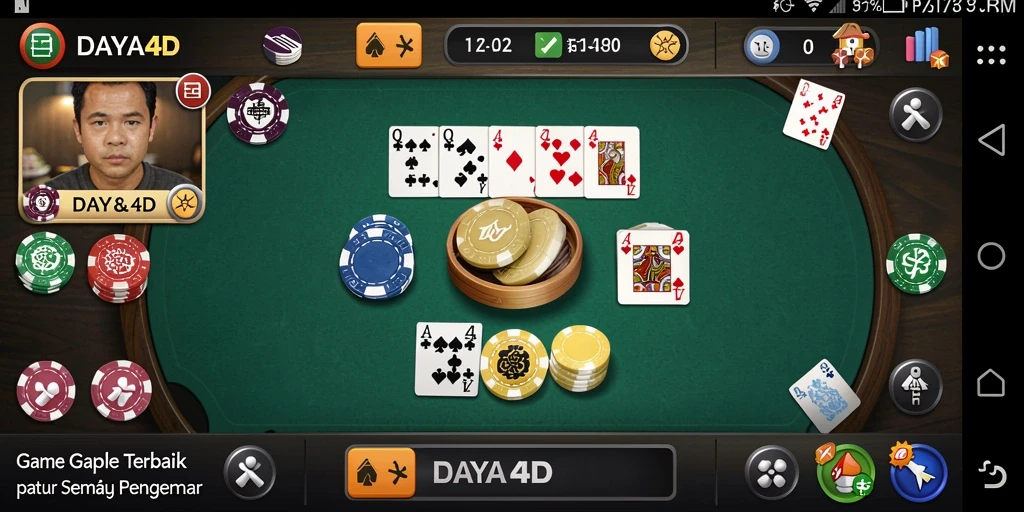 Gameplay seru Gaple di DAYA4D yang mengasyikkan.