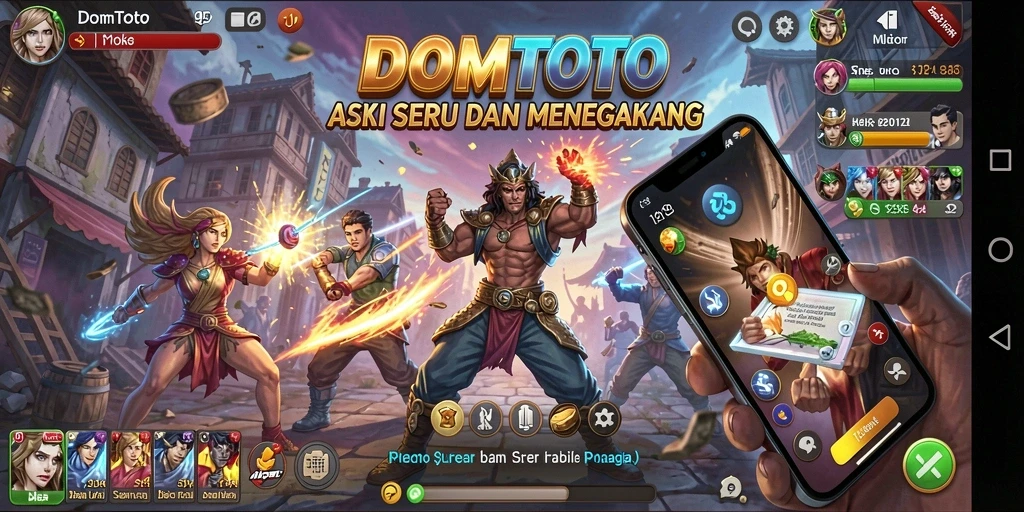 Tampilan menegangkan saat pertarungan hebat di DOMTOTO.