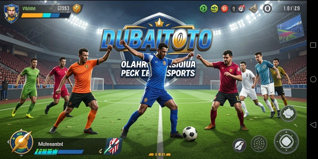 Tampilan gameplay DUBAITOTO dengan aksi olahraga yang intens.
