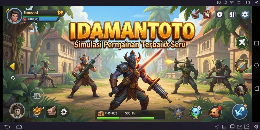 Tampilan menarik permainan IDAMANTOTO dengan gameplay simulation yang mendalam.