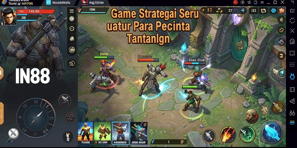 Tampilan menarik dari gameplay strategis IN88 yang menantang.