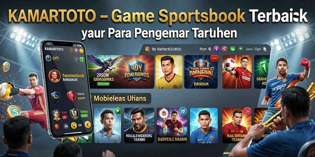 Tampilan gameplay KAMARTOTO yang menampilkan taruhan olahraga.