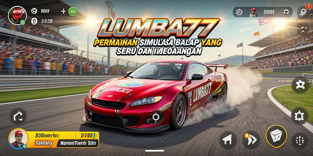 Tampilan gameplay LUMBA77 menampilkan balapan yang mendebarkan.