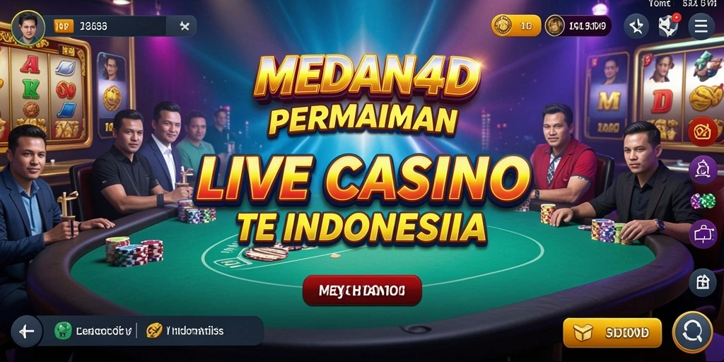 Tampilan gameplay Live Casino yang menarik di MEDAN4D.