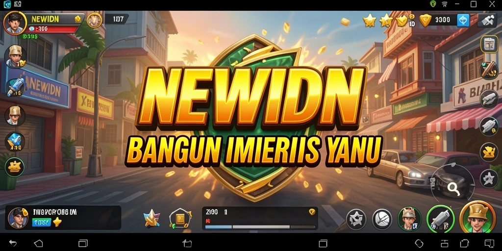 Tampilan gameplay <strong>NEWIDN</strong> yang mengasyikkan saat membangun bisnis.