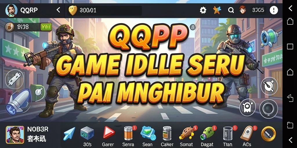 Tampilan gameplay QQRP yang memukau dalam game Idle.