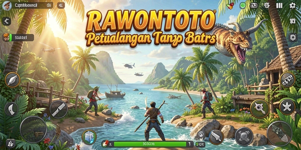 Screenshot gameplay menunjukkan petualangan seru dalam dunia terpisah.