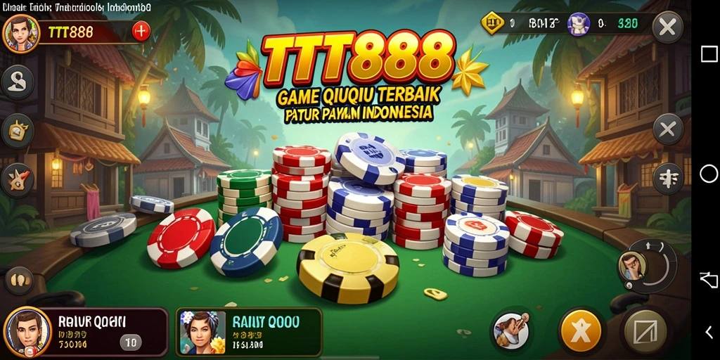 Tampilan menarik dalam gameplay QiuQiu di TTT888.