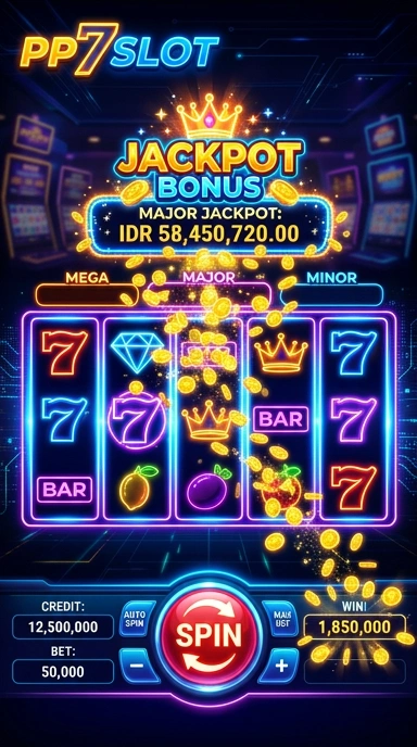 Screenshot fitur bonus menarik di pp7slot yang meningkatkan peluang menang.